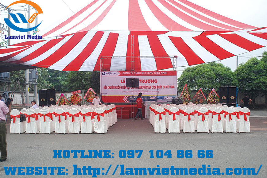 Hình ảnh cho tin Tổ chức sự kiện Lâm Việt - Cho thuê nhà bạt, dù che sự kiện 
